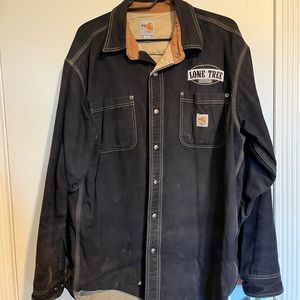 Mens carhartt flame resistant lined shirt jacket